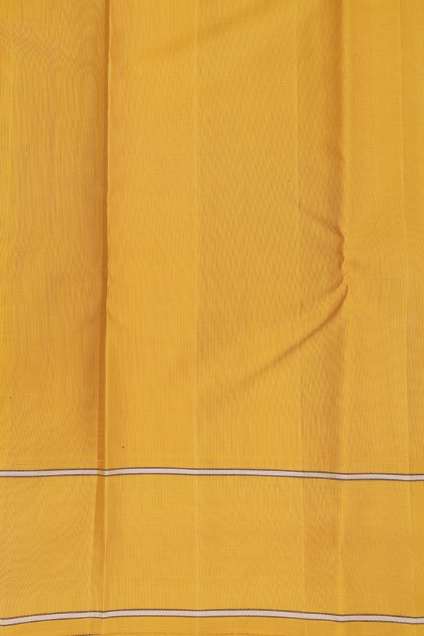 Kanchipuram Silk Saree In Crimson Red With Contrast Border