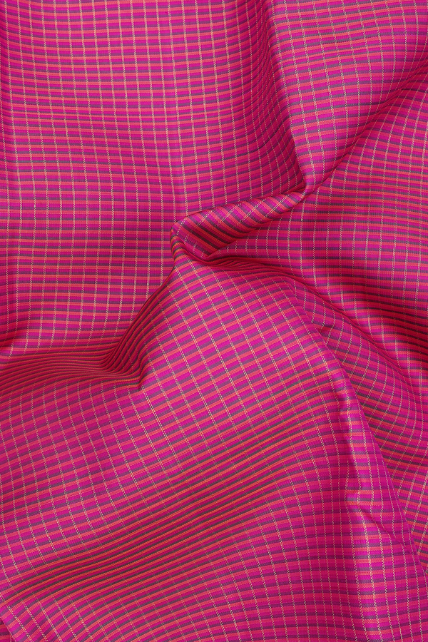 Kanchipuram Silk Saree In Multicolor With Stripes Design