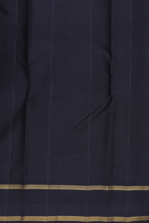 Kanchipuram Silk Saree In Multicolor With Stripes Design