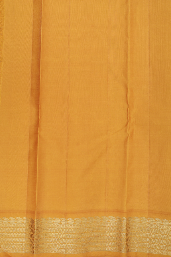 Kanchipuram Silk Saree In Black With Circle Buttas
