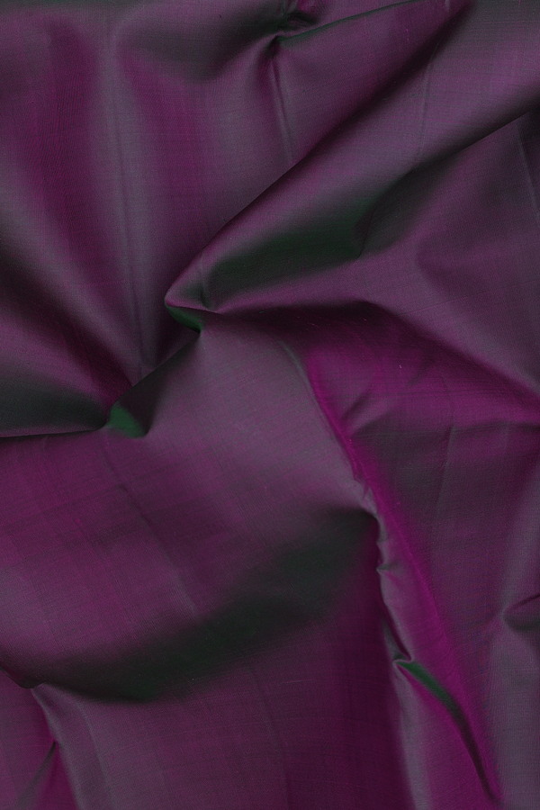 Kanchipuram Silk Saree In Dual Tone With Contrast Border