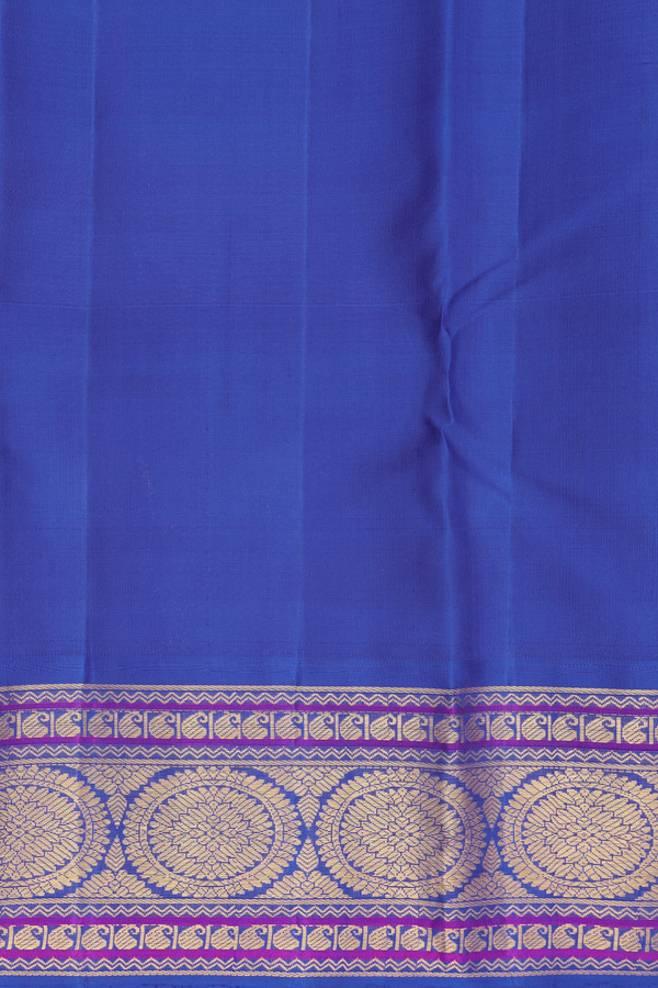 Kanchipuram Silk Saree In Multicolor With Checks Design