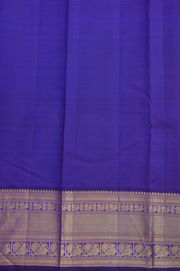Kanchipuram Silk Saree In Yellow With Zari Buttas