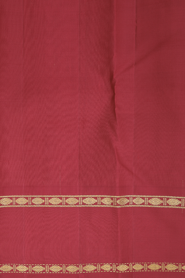 Kanchipuram Silk Saree In Green And Yellow With Checks Design