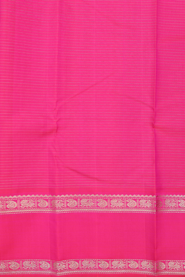 Kanchipuram Silk Saree In Purple With Checks Design