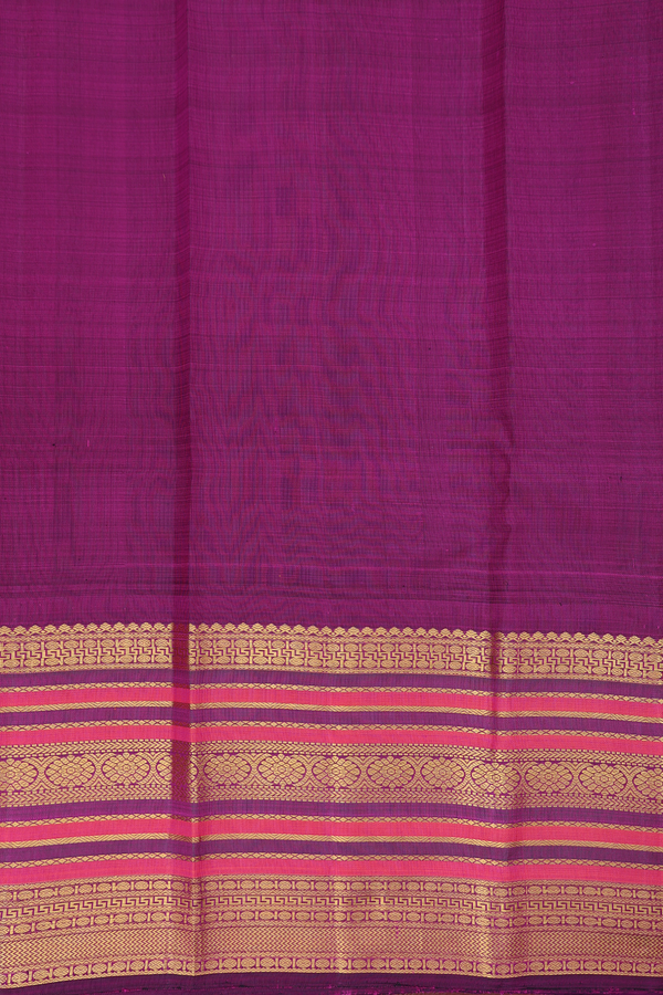 Kanchipuram Silk Saree In Sunflower Yellow With Zari Buttas