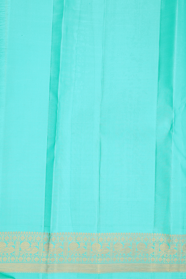Kanchipuram Silk Saree In Royal Purple With Contrast Border