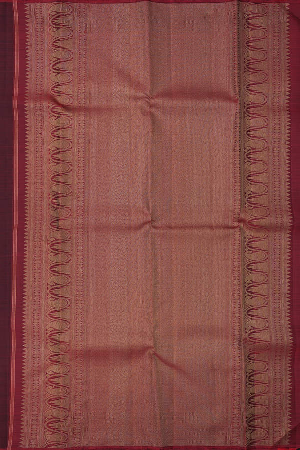 Kanchipuram Silk Saree In Black With Parrot Motifs