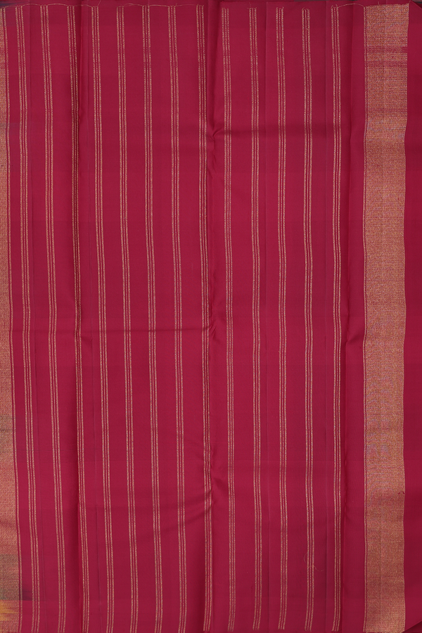 Kanchipuram Silk Saree In Multicolor With Checks Design