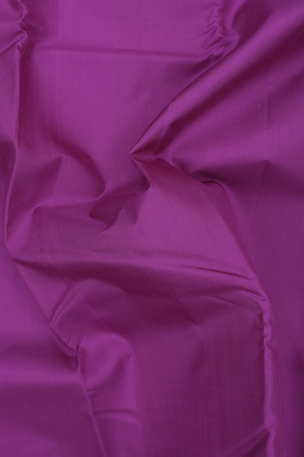 Kanchipuram Silk Saree In Purple With Zari Border