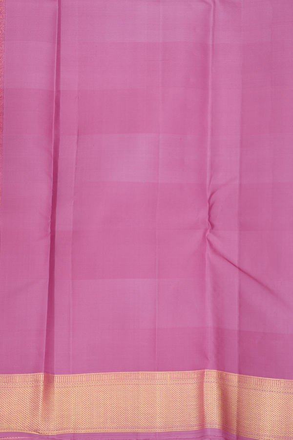 Kanchipuram Silk Saree In Multicolor With Checks Design