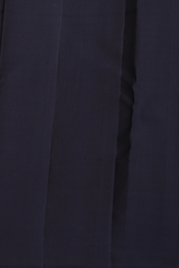 Kanchipuram Silk Saree In Black And White With Checks Design