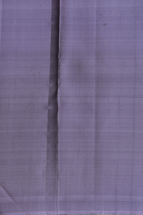 Kanchipuram Silk Saree In Grey With Iruthalai Pakshi Buttas