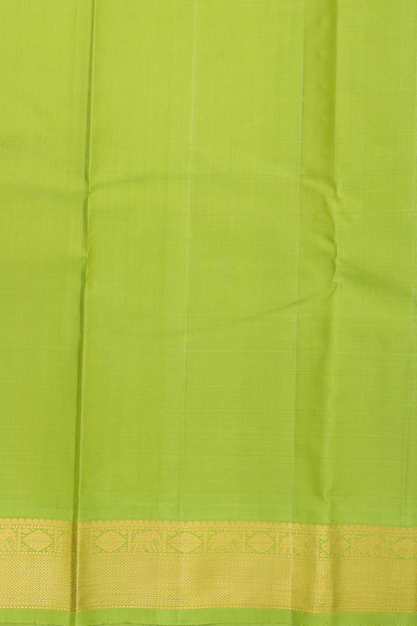 Kanchipuram Silk Saree In Indigo Blue With Checks Design