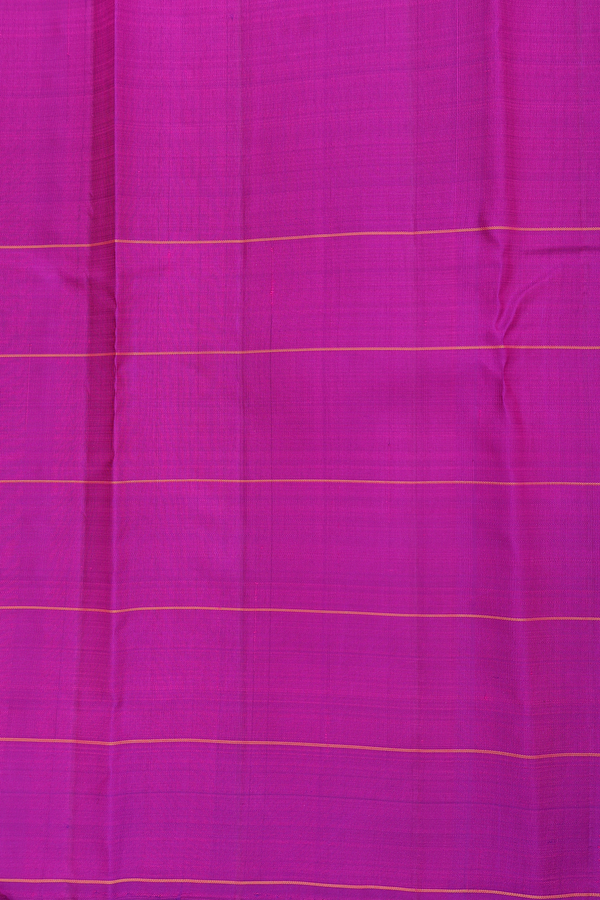 Kanchipuram Silk Saree In Green With Checks Design