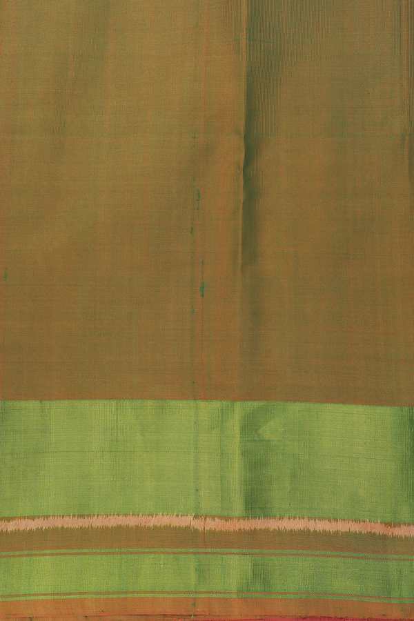 Patola Silk Saree In Plain Dual Tone With Contrast Border