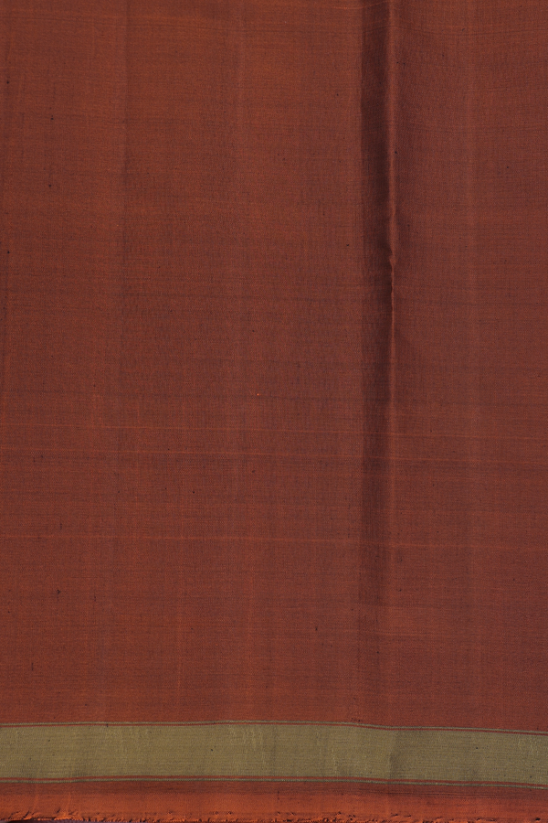 Patola Silk Saree In Royal Orange With Contrast Border