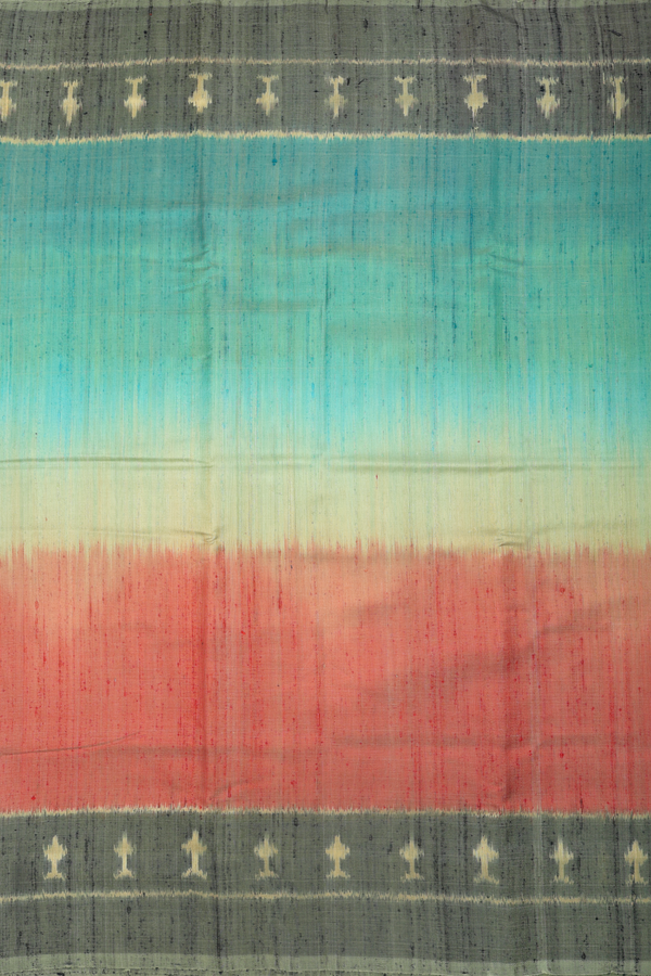 Patola Silk Saree In Multicolor With Contrast Border