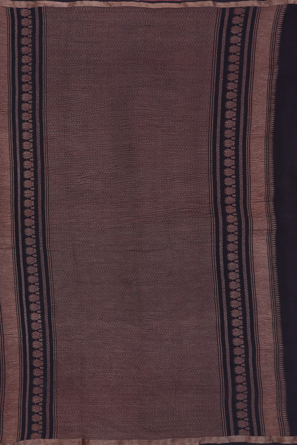 Georgette Saree In Red With Chevron Design