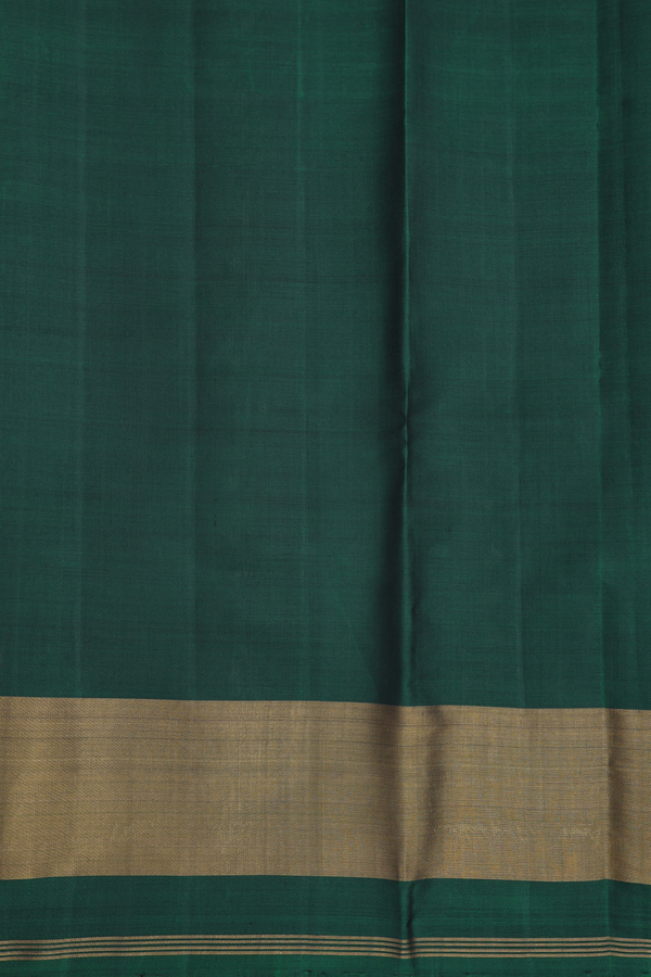 Patola Silk Saree In Forest Green With Ikat Design