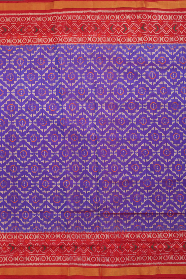 Patola Silk Saree In Dual Tone With Allover Design