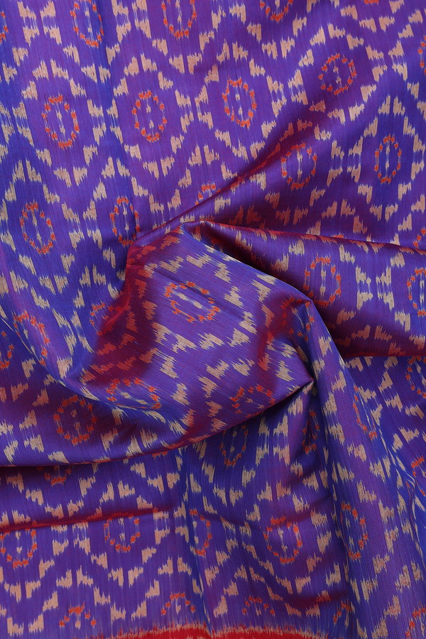 Patola Silk Saree In Dual Tone With Allover Design