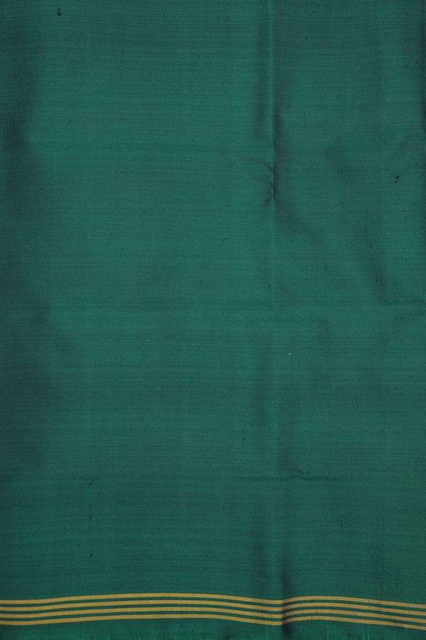 Patola Silk Saree In Green With Ikat Design