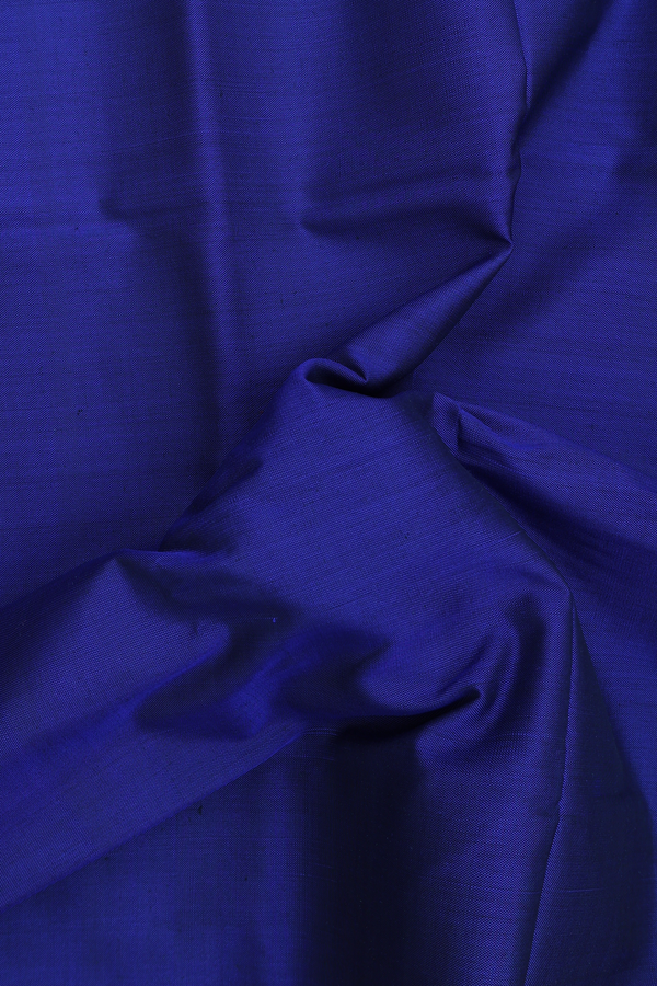Patola Silk Saree In Royal Blue With Contrast Border