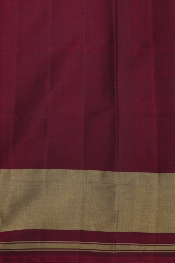 Patola Silk Saree In Scarlet Red With Contrast Border