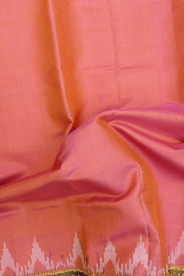 Patola Silk Saree In Dual Tone With Contrast Border