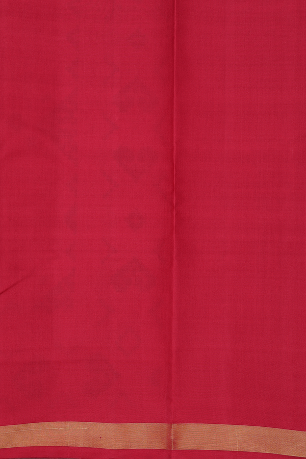 Patola Silk Saree In Red With Diamond Design