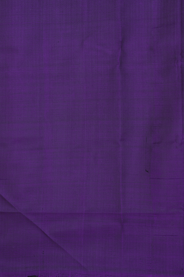 Patola Silk Saree In Deep Purple With Parrot Design