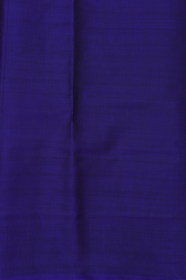 Patola Silk Saree In Royal Blue With Half And Half Design