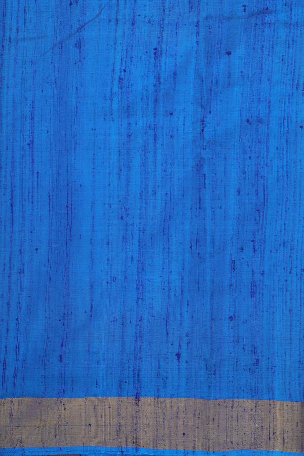 Patola Silk Saree In Blue With Zari Border