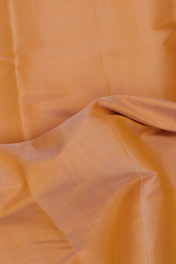 Patola Silk Saree In Light Orange With Contrast Border