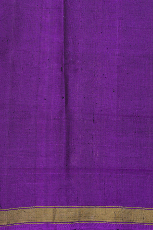 Patola Silk Saree In Purple With Ikat Design