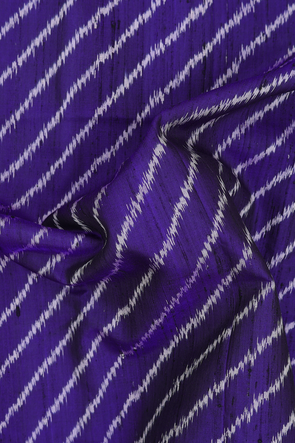 Patola Silk Saree In Royal Blue With Diagonal Design