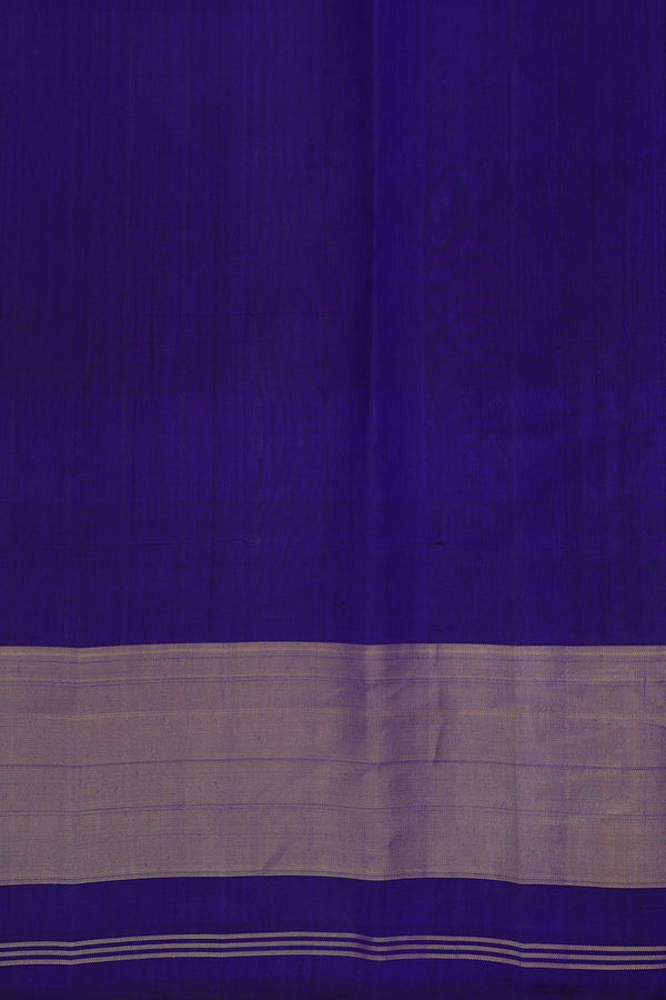 Patola Silk Saree In Royal Blue With Chevron Design