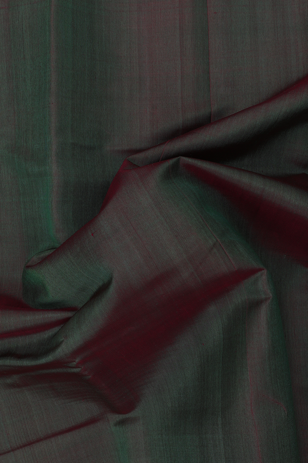 Patola Silk Saree In Plain Dual Tone With Contrast Border