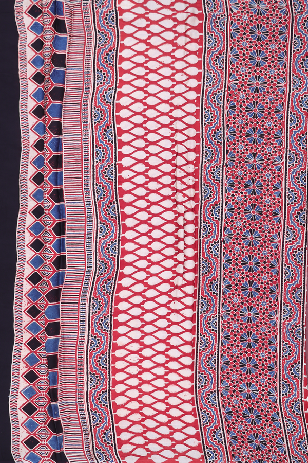 Modal Silk Saree In Crimson Red With Printed Design