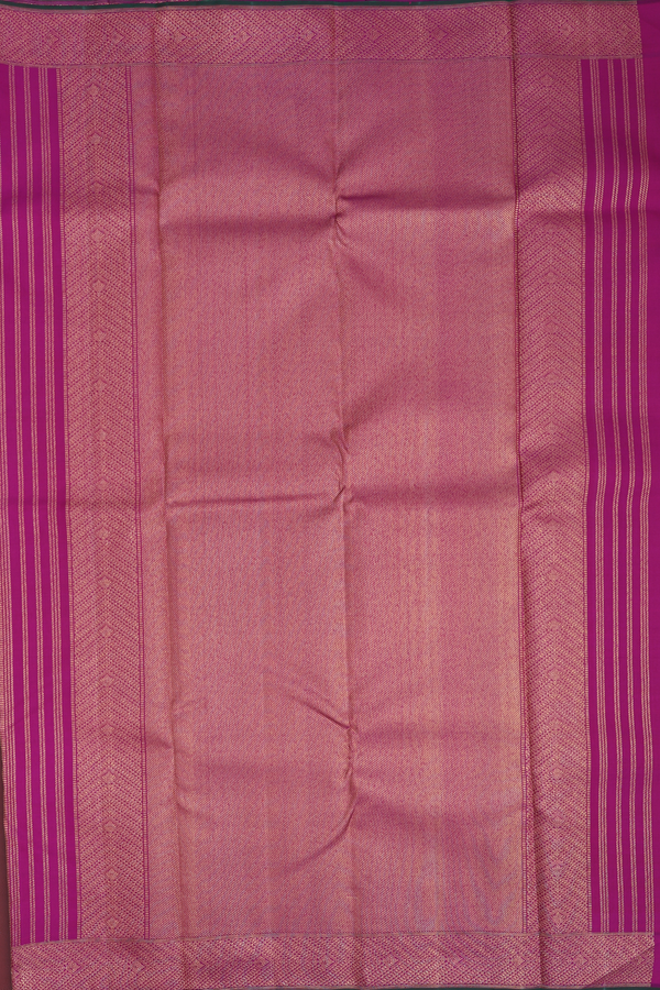 Kanchipuram Silk Saree In Berry Purple With Peacock Design