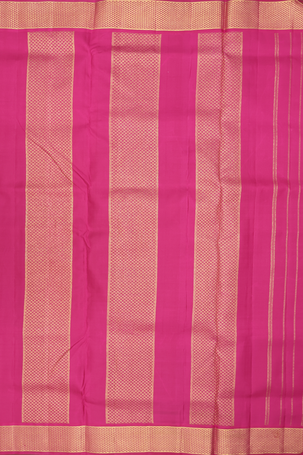 Nine Yards Silk Saree In Blue With Iruthalai Pakshi Buttas
