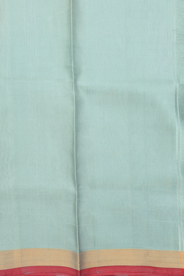 Uppada Silk Saree In Pale Green With Zari Buttas