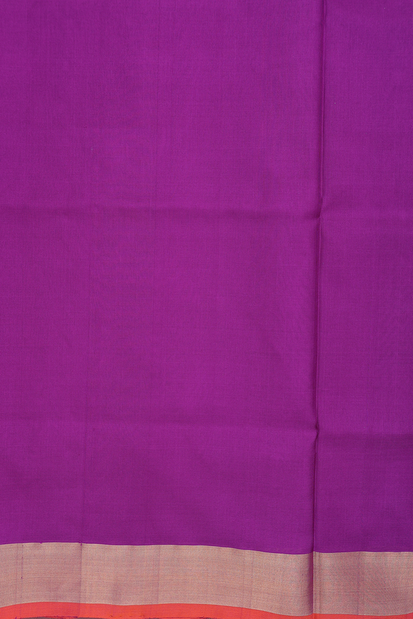 Uppada Silk Saree In Purple With Zari Buttis