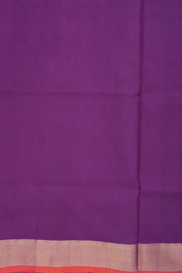 Uppada Silk Saree In Purple With Zari Buttis
