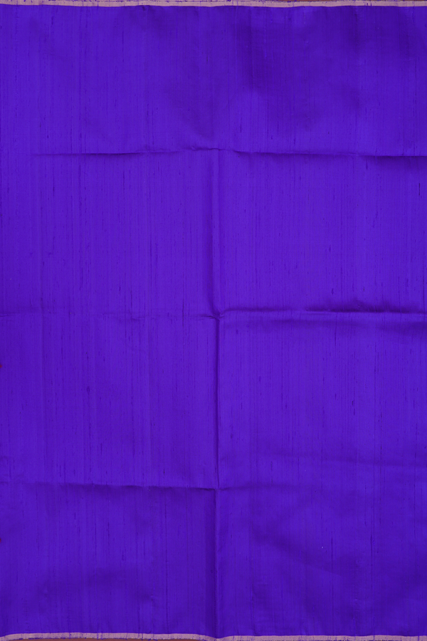 Raw Silk Saree In Purple With Contrast Pallu