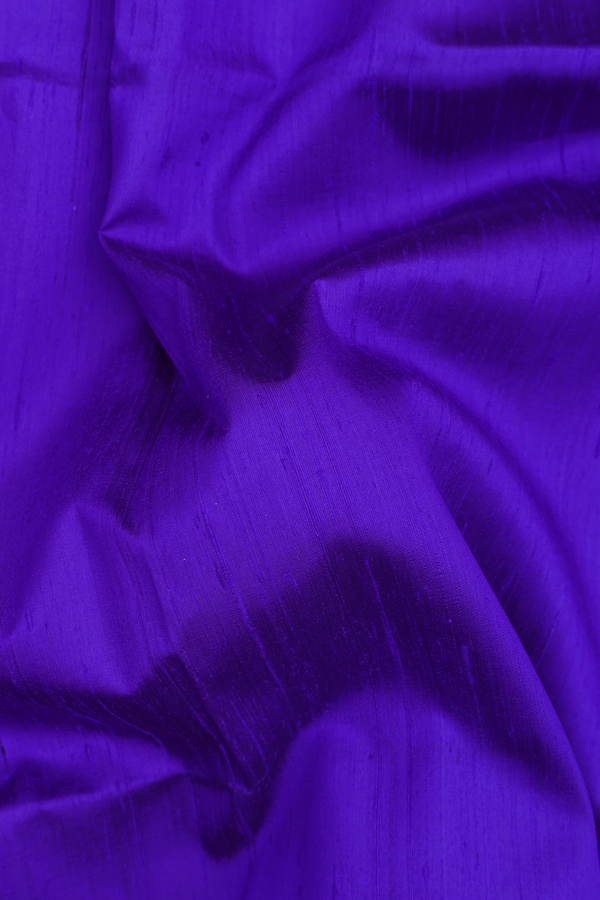 Raw Silk Saree In Purple With Contrast Pallu