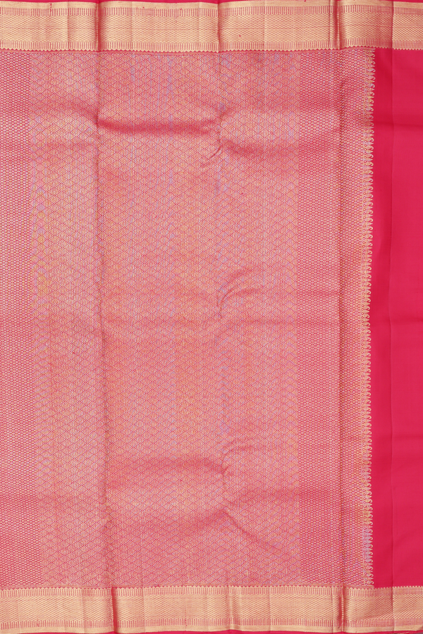 Kanchipuram Silk Saree In Red With Brocade Design