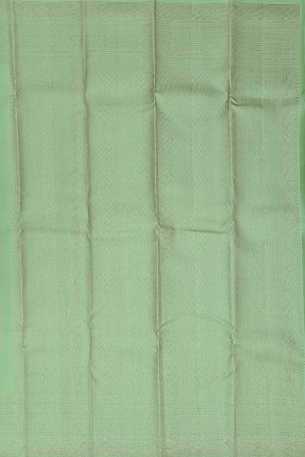 Kanchipuram Silk Saree In Green With Brocade Design
