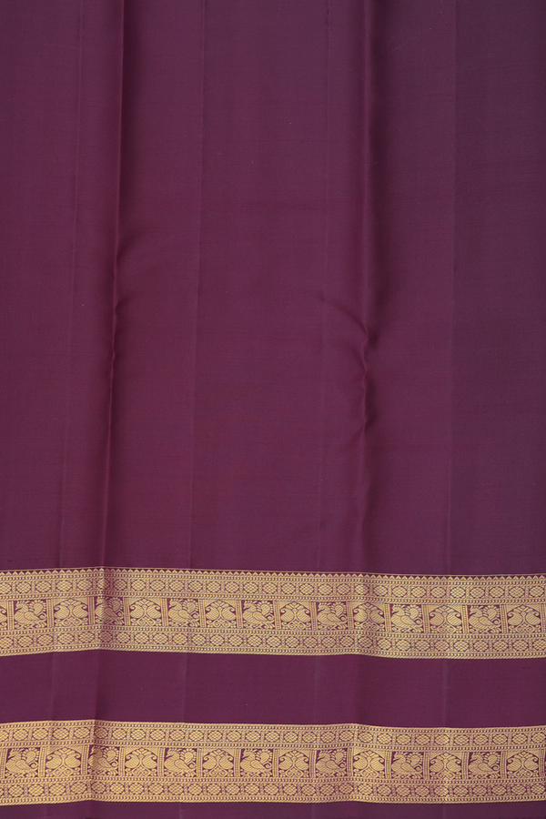 Kanchipuram Silk Saree In Light Pink With Checks Design